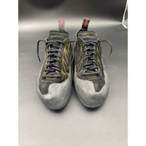 Boreal Diablo Rock Climbing Shoes Mens 12.5 Black Yellow Suede‎ Lace Up